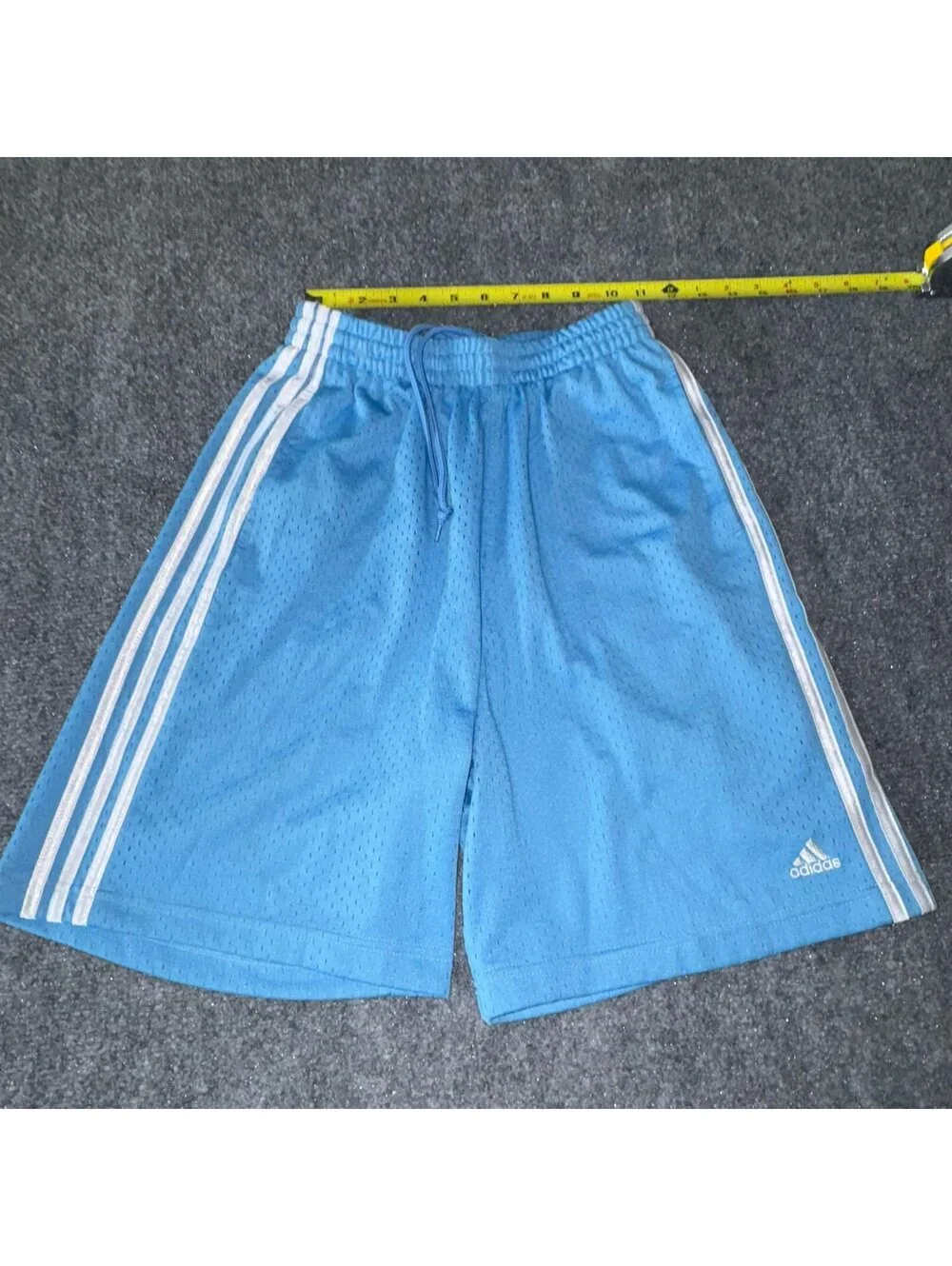 Adidas 2004 Grail Blue Mesh Baggy Hoop Shorts Mens SM/MD Vtg y2k 90s Rare